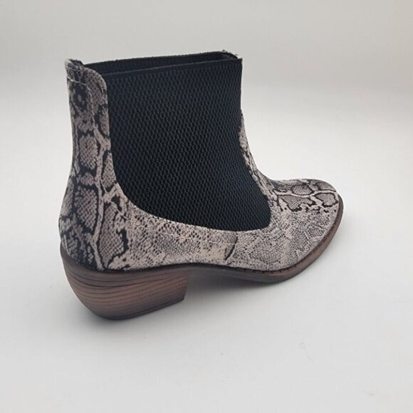 Boutique by Corky's  slip on snake skin print booties Size 8 - Picture 6 of 6